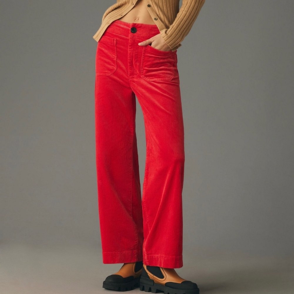 Anthropologie Red pants